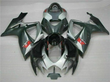 Purchase 2006-2007 Silver Black Suzuki GSXR 600/750 Motorcycle Fairings Kits Canada