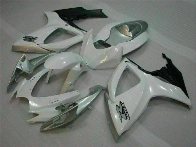 Purchase 2006-2007 White Silver Suzuki GSXR 600/750 Motorcycle Fairings Kit Canada Purchase 2006-2007 White Silver Suzuki GSXR 600/750 Motorcycle Fairings Kit Canada