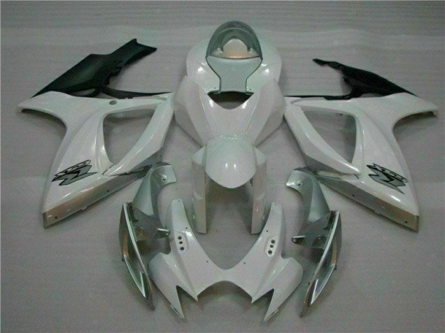 Purchase 2006-2007 White Silver Suzuki GSXR 600/750 Motorcycle Fairings Kit Canada Purchase 2006-2007 White Silver Suzuki GSXR 600/750 Motorcycle Fairings Kit Canada