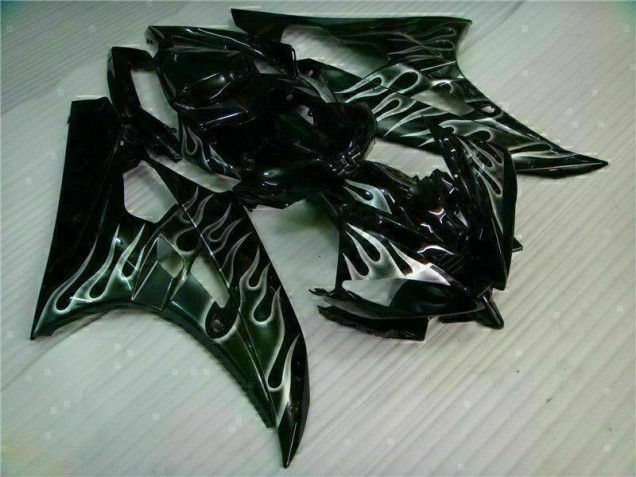 Purchase 2006-2007 Silver Flame Black Yamaha YZF R6 Motor Fairings Canada Purchase 2006-2007 Silver Flame Black Yamaha YZF R6 Motor Fairings Canada