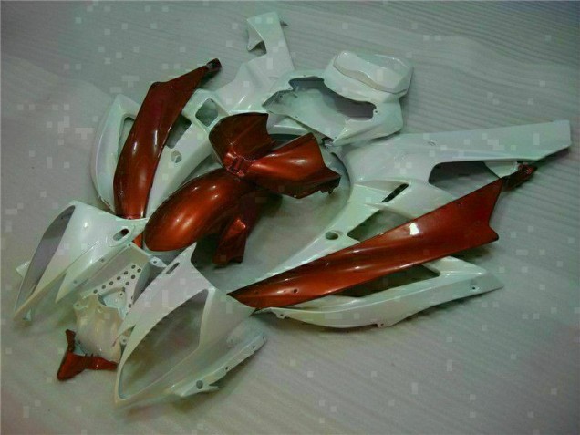 Purchase 2006-2007 White Brown Yamaha YZF R6 Motorcylce Fairings Canada Purchase 2006-2007 White Brown Yamaha YZF R6 Motorcylce Fairings Canada