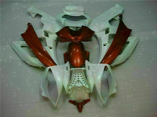 Purchase 2006-2007 White Brown Yamaha YZF R6 Motorcylce Fairings Canada Purchase 2006-2007 White Brown Yamaha YZF R6 Motorcylce Fairings Canada