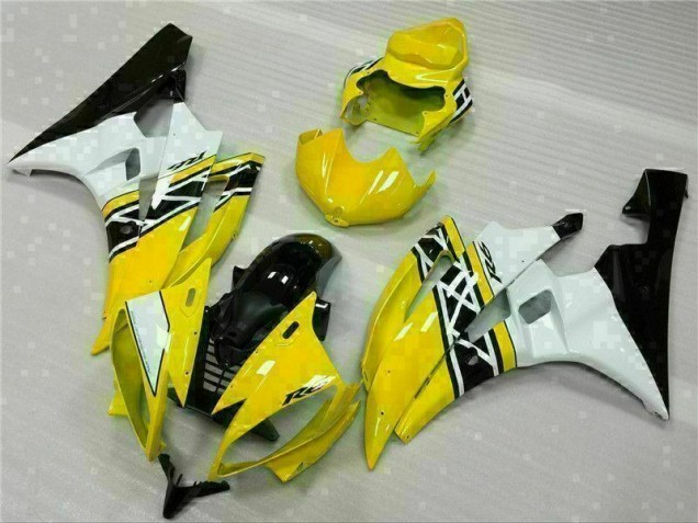 Purchase 2006-2007 Yellow White Black Yamaha YZF R6 Motorcylce Fairings Canada Purchase 2006-2007 Yellow White Black Yamaha YZF R6 Motorcylce Fairings Canada
