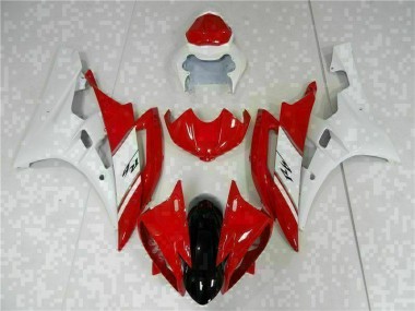 Purchase 2006-2007 Red White Yamaha YZF R6 Motorcyle Fairings Canada