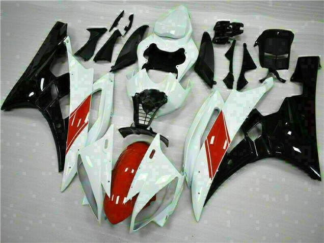 Purchase 2006-2007 White Yamaha YZF R6 Replacement Motorcycle Fairings Canada Purchase 2006-2007 White Yamaha YZF R6 Replacement Motorcycle Fairings Canada