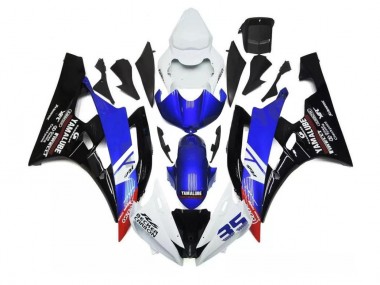 Purchase 2006-2007 Blue White Yamaha YZF R6 Motorcycle Fairings Kit Canada