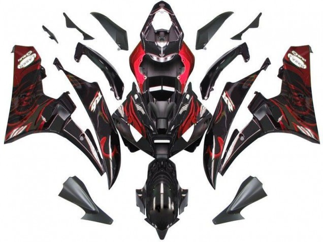 Purchase 2006-2007 Black Red Flame Yamaha YZF R6 Bike Fairing Canada Purchase 2006-2007 Black Red Flame Yamaha YZF R6 Bike Fairing Canada