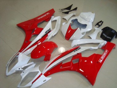 Purchase 2006-2007 Red White Yamaha YZF R6 Motorcycle Fairing Canada