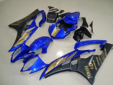 Purchase 2006-2007 Black Blue with Gold Sticker Yamaha YZF R6 Motorcycle Fairing Canada