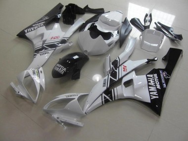 Purchase 2006-2007 Yamaha YZF R6 Motorcycle Fairings MF3901 - Black White Canada