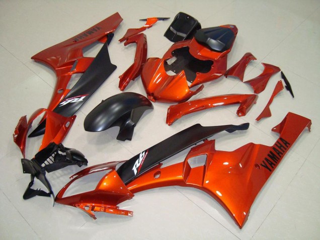 Purchase 2006-2007 Orange Matte Black Yamaha YZF R6 Motorcycle Replacement Fairings Canada Purchase 2006-2007 Orange Matte Black Yamaha YZF R6 Motorcycle Replacement Fairings Canada