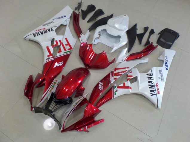 Purchase 2006-2007 Red Fiat Yamaha YZF R6 Motorcyle Fairings Canada Purchase 2006-2007 Red Fiat Yamaha YZF R6 Motorcyle Fairings Canada