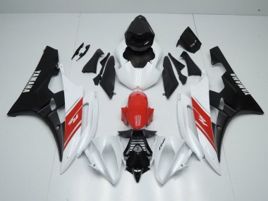 Purchase 2006-2007 White Red and Matte Black Yamaha YZF R6 Motorbike Fairings Canada