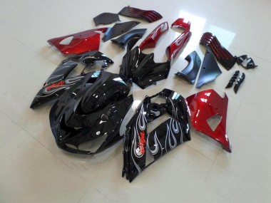 Purchase 2006-2011 Black Nd Red Silver Flame Kawasaki ZX14R ZZR1400 Motorbike Fairing Canada