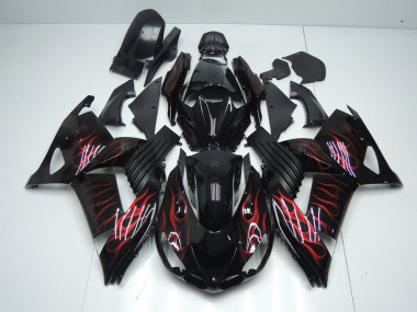 Purchase 2006-2011 Red Flame Kawasaki ZX14R ZZR1400 Motorcycle Bodywork Canada