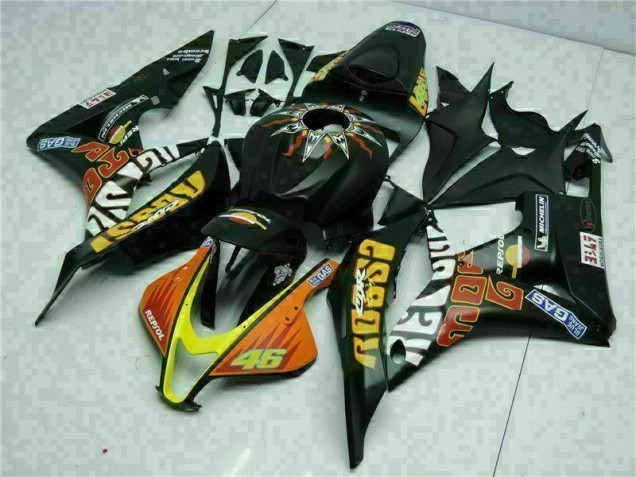 Purchase 2007-2008 Black Yellow Repsol 46 Honda CBR600RR Motorcycle Bodywork Canada