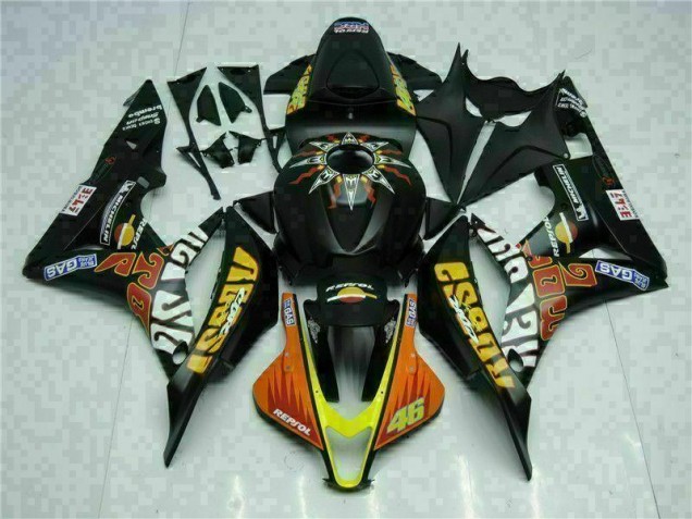 Purchase 2007-2008 Black Yellow Repsol 46 Honda CBR600RR Motorcycle Bodywork Canada