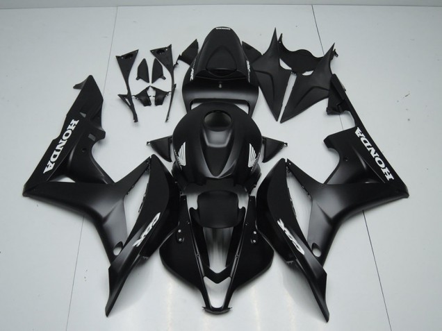 Purchase 2007-2008 Matte Black with White Sticker Honda CBR600RR Motorcycle Fairings Kit Canada Purchase 2007-2008 Matte Black with White Sticker Honda CBR600RR Motorcycle Fairings Kit Canada