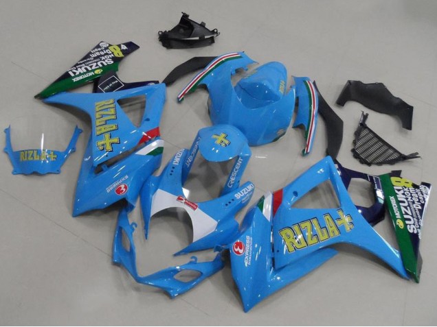Purchase 2007-2008 Light Blue Rizla Suzuki GSXR 1000 K7 Motorcycle Fairings Kit Canada Purchase 2007-2008 Light Blue Rizla Suzuki GSXR 1000 K7 Motorcycle Fairings Kit Canada