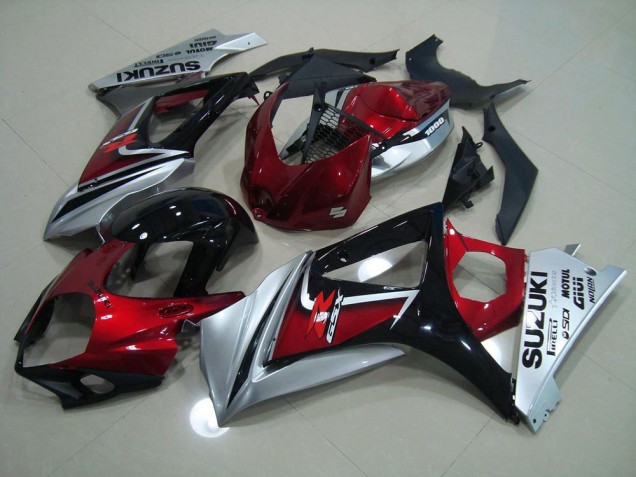 Purchase 2007-2008 Red Black Silver Suzuki GSXR 1000 K7 Bike Fairing Canada Purchase 2007-2008 Red Black Silver Suzuki GSXR 1000 K7 Bike Fairing Canada
