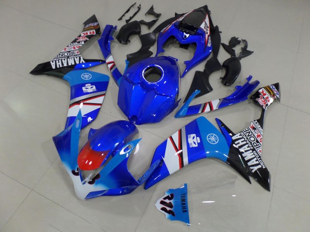 Purchase 2007-2008 Blue White Black Stickers Yamaha YZF R1 Motorcycle Fairing Canada
