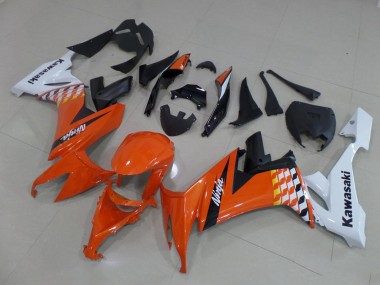 Purchase 2008-2010 Kawasaki Ninja ZX10R Motorcycle Fairings MF3773 - Orange And White Canada