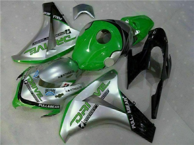 Purchase 2008-2011 Green Silver Honda CBR1000RR Moto Fairings Canada Purchase 2008-2011 Green Silver Honda CBR1000RR Moto Fairings Canada