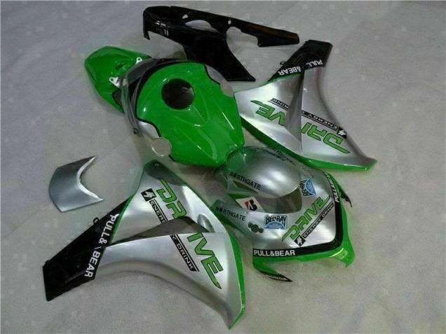 Purchase 2008-2011 Green Silver Honda CBR1000RR Moto Fairings Canada Purchase 2008-2011 Green Silver Honda CBR1000RR Moto Fairings Canada