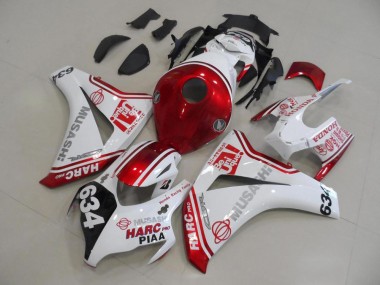 Purchase 2008-2011 White Red HARC Pro PIAA 634 Honda CBR1000RR Motor Fairings Canada