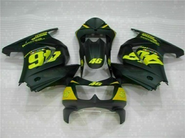 Purchase 2008-2012 Black Yellow 46 Kawasaki EX250 Motorcycle Fairings Kit Canada