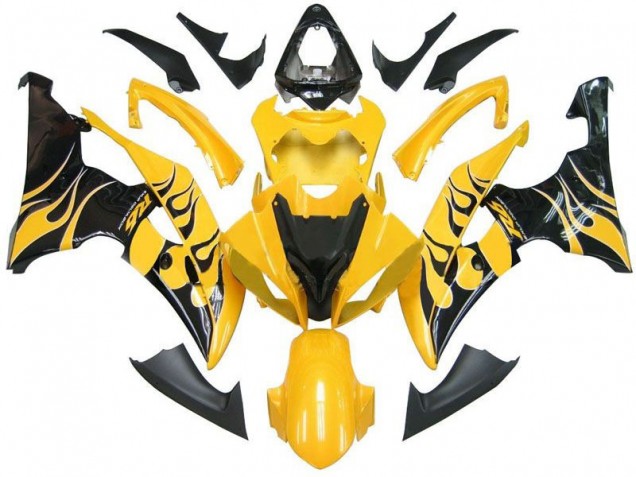 Purchase 2008-2016 Yellow Black Flame R6 Yamaha YZF R6 Replacement Motorcycle Fairings Canada Purchase 2008-2016 Yellow Black Flame R6 Yamaha YZF R6 Replacement Motorcycle Fairings Canada
