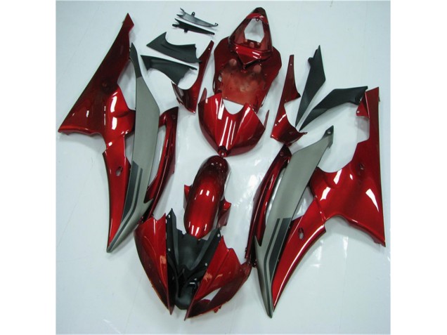 Purchase 2008-2016 Red Grey Yamaha YZF R6 Motorcycle Fairings Kits Canada Purchase 2008-2016 Red Grey Yamaha YZF R6 Motorcycle Fairings Kits Canada