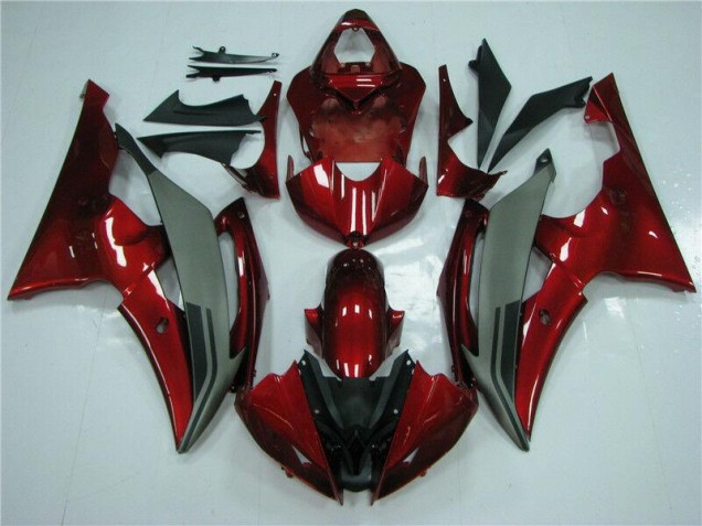 Purchase 2008-2016 Red Grey Yamaha YZF R6 Motorcycle Fairings Kits Canada Purchase 2008-2016 Red Grey Yamaha YZF R6 Motorcycle Fairings Kits Canada