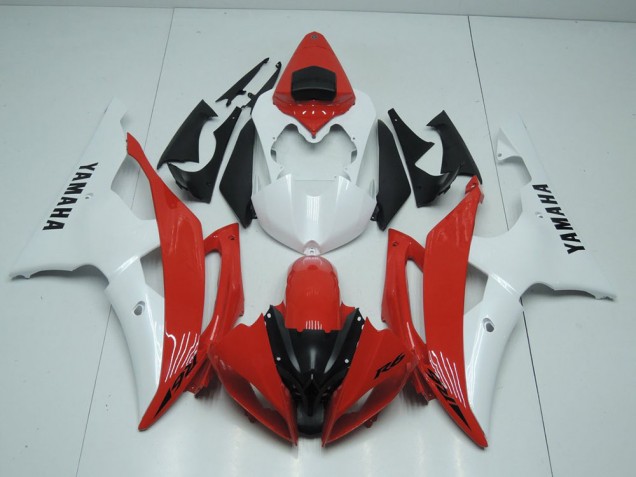 Purchase 2008-2016 Red and Pearl White Yamaha YZF R6 Motorcycle Replacement Fairings Canada Purchase 2008-2016 Red and Pearl White Yamaha YZF R6 Motorcycle Replacement Fairings Canada