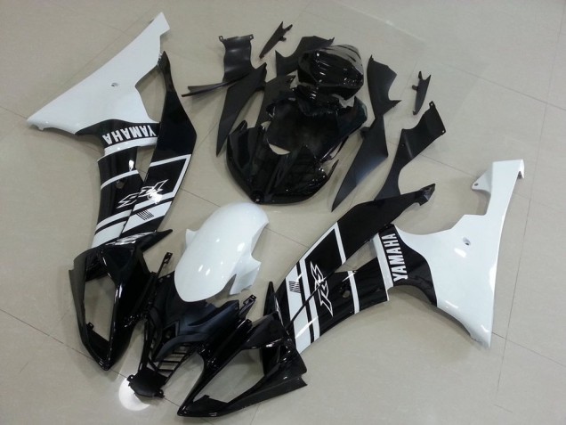 Purchase 2008-2016 White and Black Yamaha YZF R6 Motorcycle Fairings Canada Purchase 2008-2016 White and Black Yamaha YZF R6 Motorcycle Fairings Canada