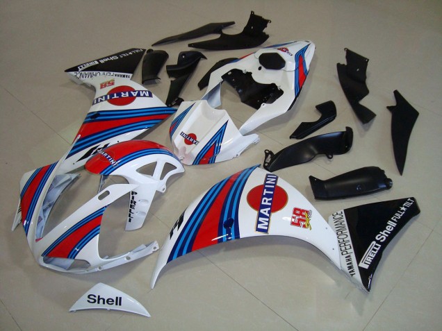 Purchase 2009-2011 White Black Martini Yamaha YZF R1 Motorbike Fairings Canada Purchase 2009-2011 White Black Martini Yamaha YZF R1 Motorbike Fairings Canada