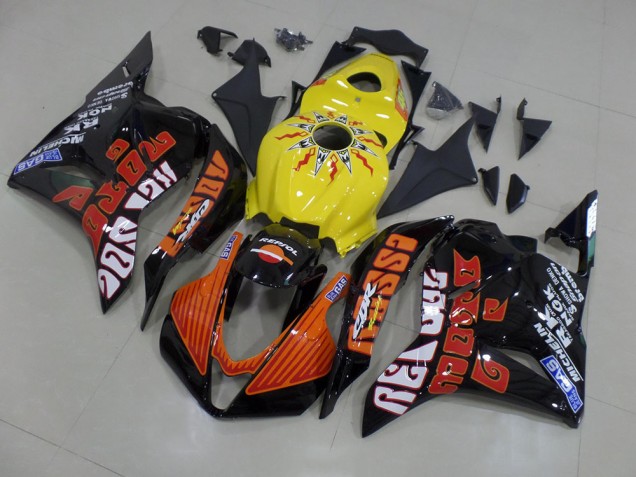 Purchase 2009-2012 Yellow Rossi Race Honda CBR600RR Motorcycle Fairings Kits Canada Purchase 2009-2012 Yellow Rossi Race Honda CBR600RR Motorcycle Fairings Kits Canada