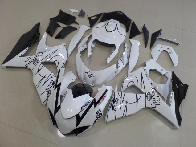 Purchase 2009-2016 White Corona Race Suzuki GSXR 1000 K9 Motorcycle Fairings Kit Canada Purchase 2009-2016 White Corona Race Suzuki GSXR 1000 K9 Motorcycle Fairings Kit Canada