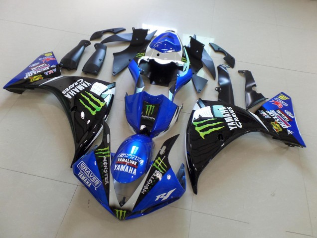 Purchase 2012-2014 Blue Black Monster Yamaha YZF R1 Motorbike Fairing Canada Purchase 2012-2014 Blue Black Monster Yamaha YZF R1 Motorbike Fairing Canada