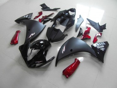 Purchase 2012-2014 Matte Black Red Yamaha YZF R1 Bike Fairing Kit Canada
