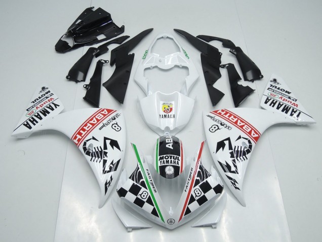 Purchase 2012-2014 White Black Abrath Yamaha YZF R1 Motorcycle Replacement Fairings Canada Purchase 2012-2014 White Black Abrath Yamaha YZF R1 Motorcycle Replacement Fairings Canada