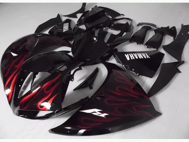 Purchase 2012-2014 Red Black Flame Yamaha YZF R1 Motorcycle Fairing Kits Canada