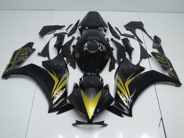 Purchase 2012-2016 Glossy Black and Gold Honda CBR1000RR Replacement Fairings Canada Purchase 2012-2016 Glossy Black and Gold Honda CBR1000RR Replacement Fairings Canada