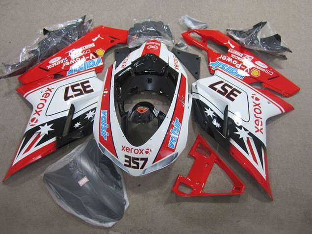Purchase 2007-2014 Red White Xerox 357 Ducati 1098 Moto Fairings Canada Purchase 2007-2014 Red White Xerox 357 Ducati 1098 Moto Fairings Canada