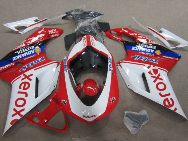 Purchase 2007-2014 White Red Xerox Ducati 1098 Motorcycle Replacement Fairings Canada Purchase 2007-2014 White Red Xerox Ducati 1098 Motorcycle Replacement Fairings Canada