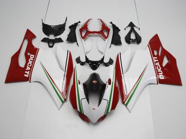 Purchase 2011-2014 White Red Ducati 1199 Motor Bike Fairings Canada