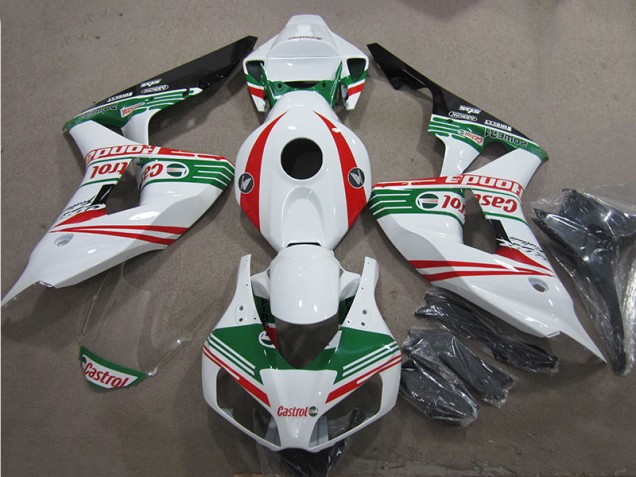 Purchase 2006-2007 White Green Red Castrol Honda CBR1000RR Motorcycle Fairings Kit Canada Purchase 2006-2007 White Green Red Castrol Honda CBR1000RR Motorcycle Fairings Kit Canada