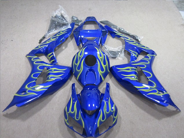Purchase 2006-2007 Blue Green Flame Honda CBR1000RR Motorcycle Fairings Canada Purchase 2006-2007 Blue Green Flame Honda CBR1000RR Motorcycle Fairings Canada