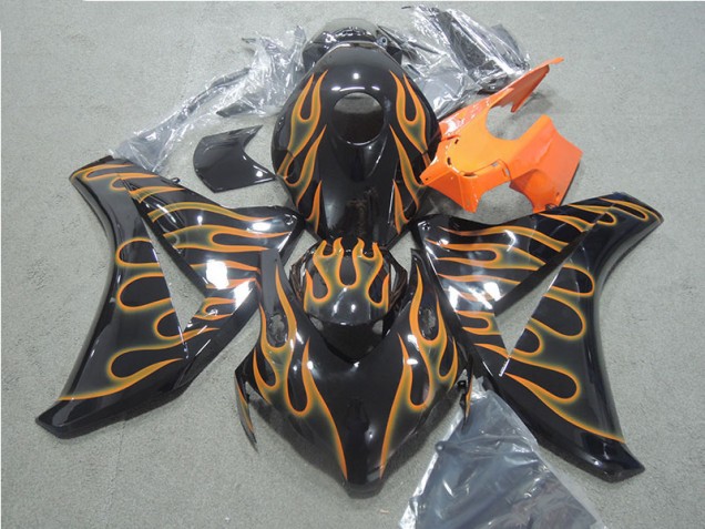 Purchase 2008-2011 Black Orange Flame Honda CBR1000RR Motorcycle Fairings Kit Canada Purchase 2008-2011 Black Orange Flame Honda CBR1000RR Motorcycle Fairings Kit Canada