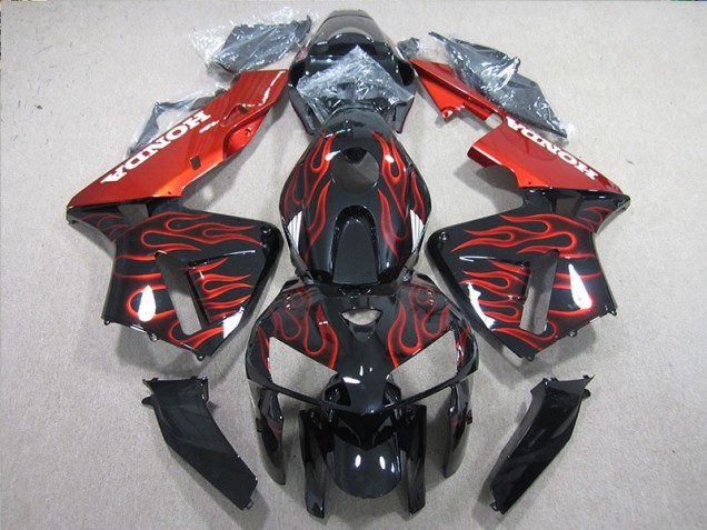Purchase 2005-2006 Black Red Flame Honda CBR600RR Motorcycle Fairings Kits Canada Purchase 2005-2006 Black Red Flame Honda CBR600RR Motorcycle Fairings Kits Canada